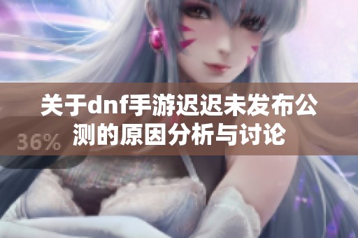 关于dnf手游迟迟未发布公测的原因分析与讨论