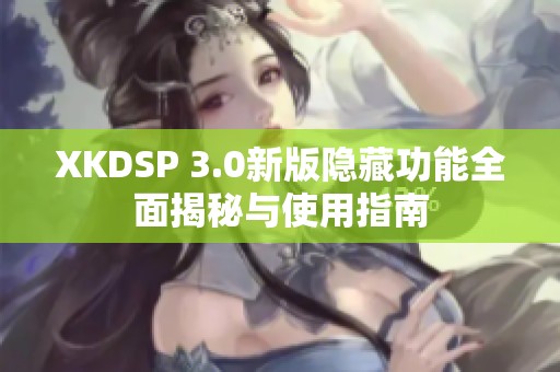 XKDSP 3.0新版隐藏功能全面揭秘与使用指南