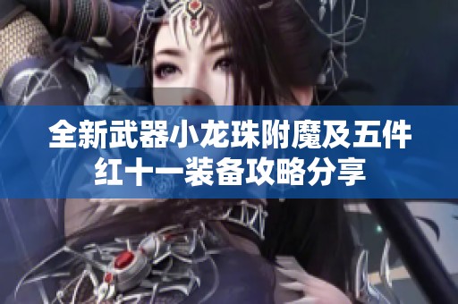 全新武器小龙珠附魔及五件红十一装备攻略分享