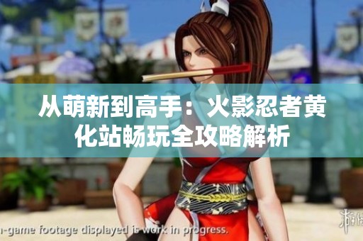 从萌新到高手：火影忍者黄化站畅玩全攻略解析