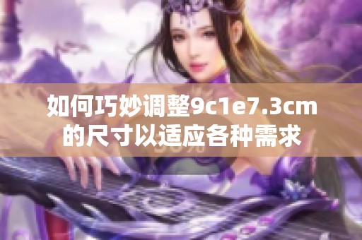 如何巧妙调整9c1e7.3cm的尺寸以适应各种需求