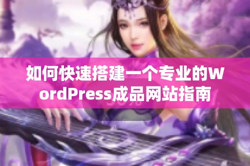 如何快速搭建一个专业的WordPress成品网站指南