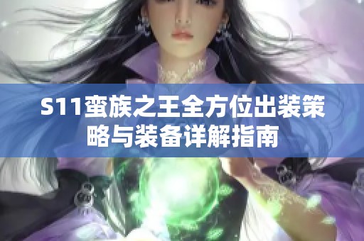 S11蛮族之王全方位出装策略与装备详解指南