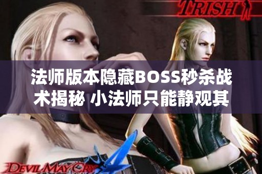 法师版本隐藏BOSS秒杀战术揭秘 小法师只能静观其变