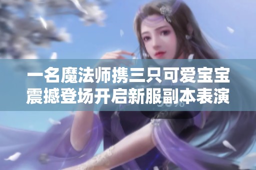 一名魔法师携三只可爱宝宝震撼登场开启新服副本表演