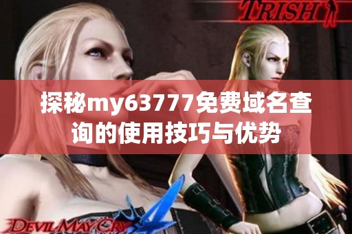 探秘my63777免费域名查询的使用技巧与优势