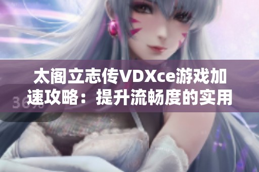 太阁立志传VDXce游戏加速攻略：提升流畅度的实用技巧