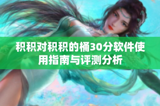 积积对积积的桶30分软件使用指南与评测分析