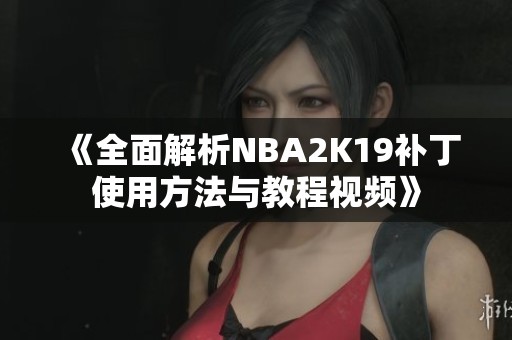 《全面解析NBA2K19补丁使用方法与教程视频》