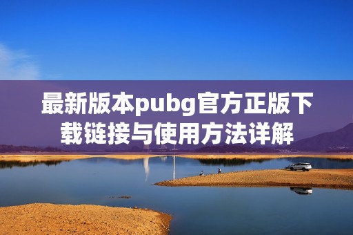 最新版本pubg官方正版下载链接与使用方法详解